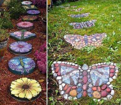 Интересные способы украшения сада с помощью камней