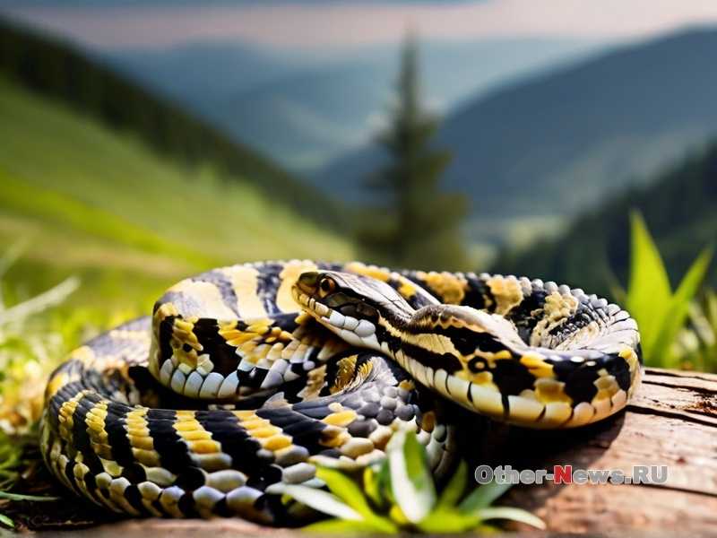 Почему змея свернулась в клубок?